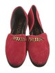 Tom Ford Suede Whipstitch Trim D'Orsay Flats