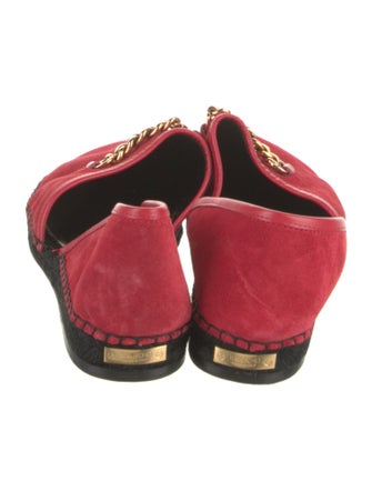 Tom Ford Suede Whipstitch Trim D'Orsay Flats