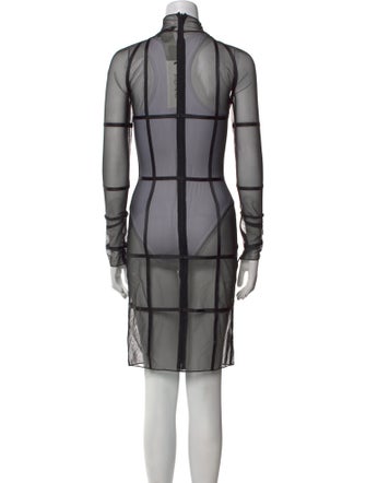 Tom Ford Mock Neck Knee-Length Dress