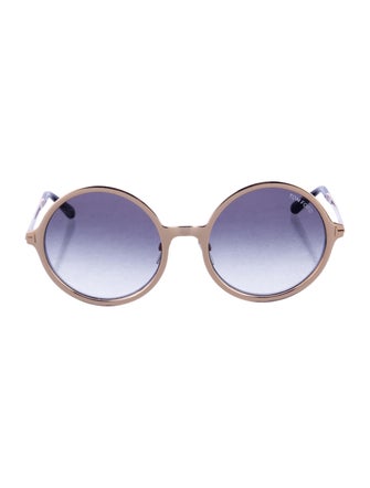 Tom Ford Round Gradient Sunglasses
