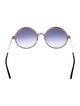 Tom Ford Round Gradient Sunglasses