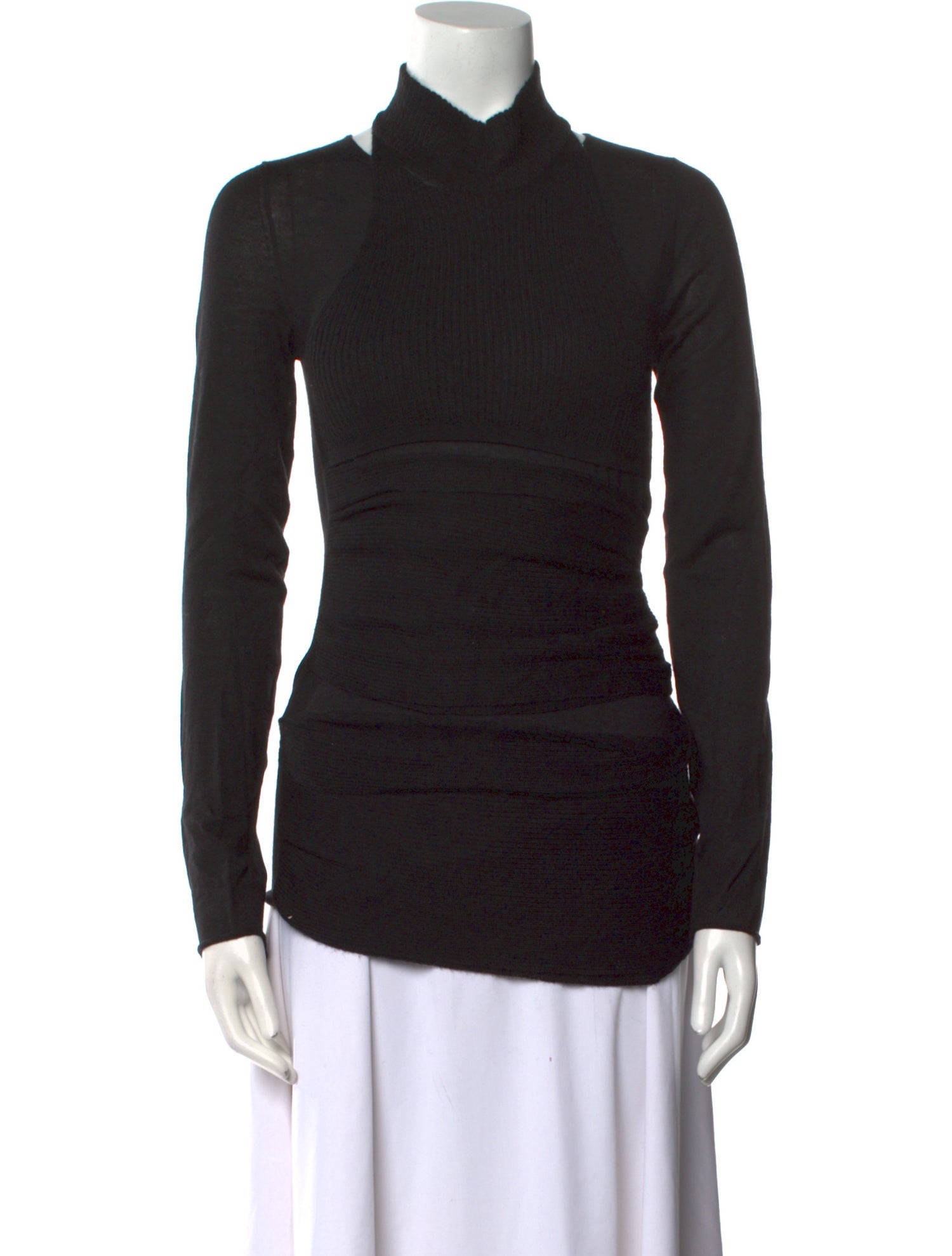 Tom Ford Mock Neck Long Sleeve Top