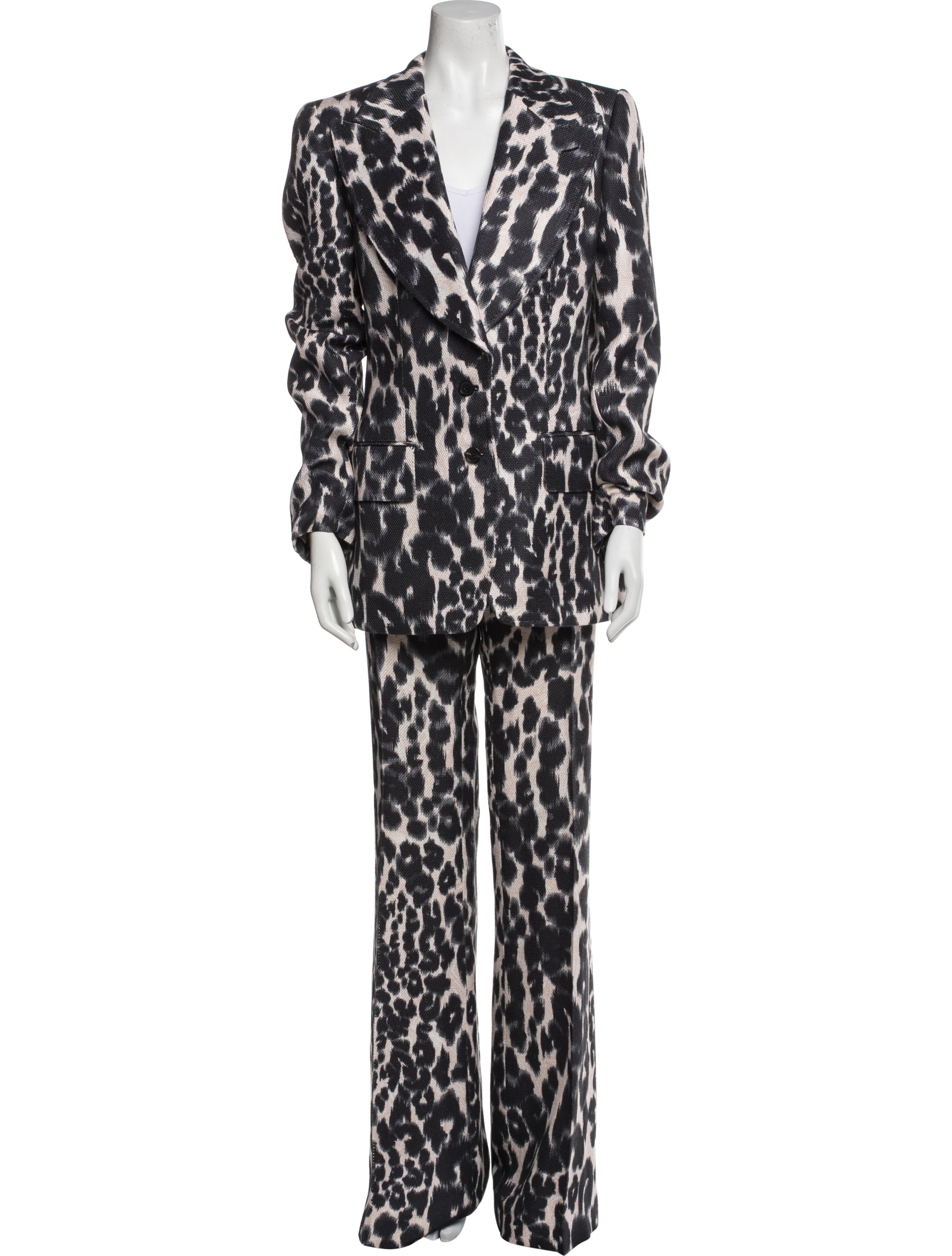 Tom Ford Silk Animal Print Pant Set w/ Tags