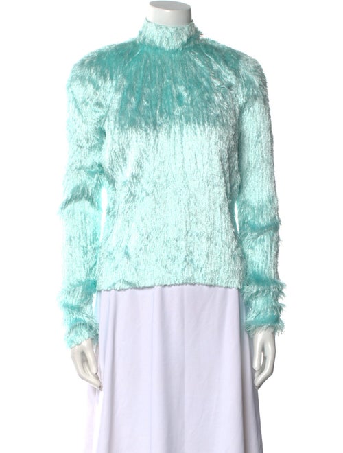 Tom Ford Mock Neck Long Sleeve Blouse