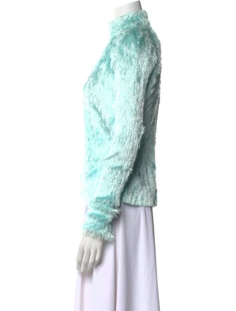 Tom Ford Mock Neck Long Sleeve Blouse