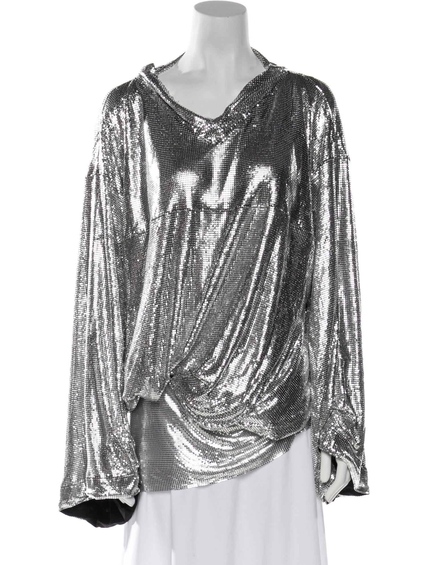 Tom Ford Printed Cowl Neck Tunic