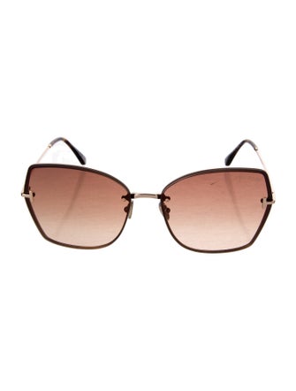 Tom Ford Nickie-02 Oversize Sunglasses