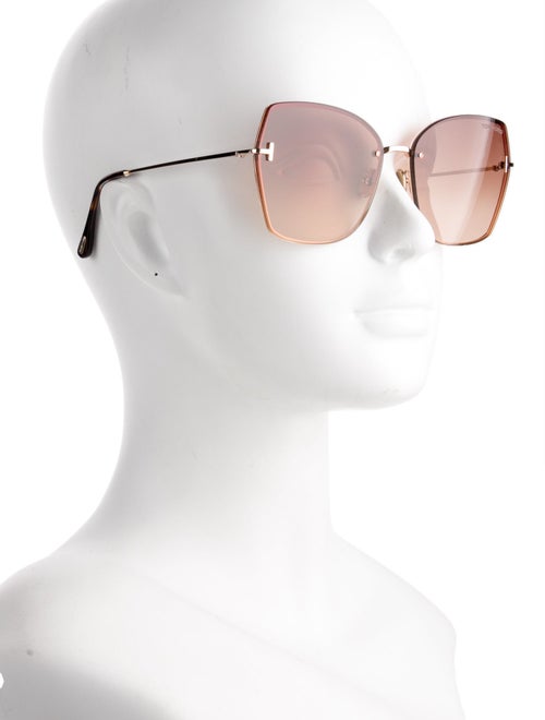 Tom Ford Nickie-02 Oversize Sunglasses