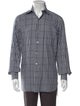 Tom Ford Plaid Print Long Sleeve Dress Shirt