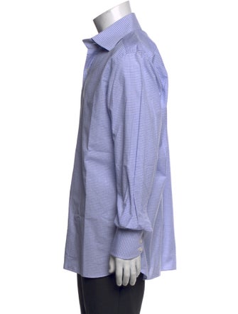 Tom Ford Plaid Print Long Sleeve Dress Shirt