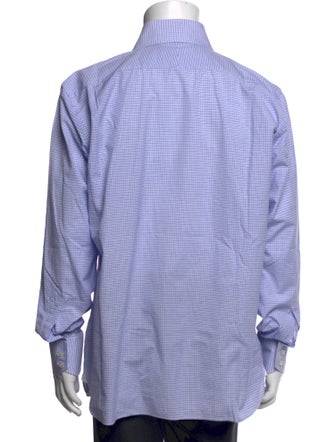 Tom Ford Plaid Print Long Sleeve Dress Shirt
