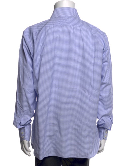 Tom Ford Plaid Print Long Sleeve Dress Shirt