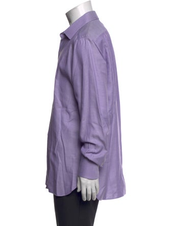 Tom Ford Plaid Print Long Sleeve Dress Shirt