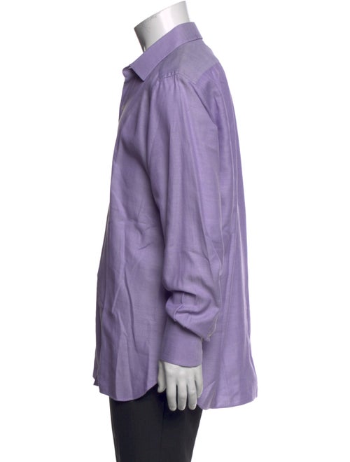 Tom Ford Plaid Print Long Sleeve Dress Shirt