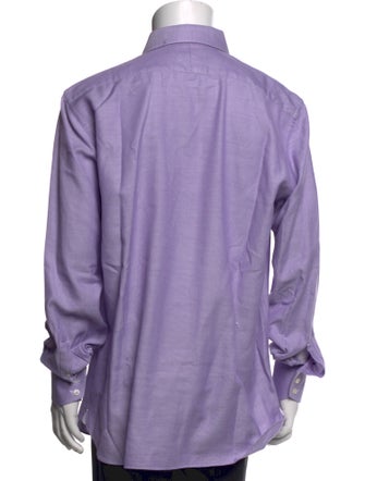 Tom Ford Plaid Print Long Sleeve Dress Shirt