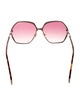 Tom Ford Oversize Gradient Sunglasses
