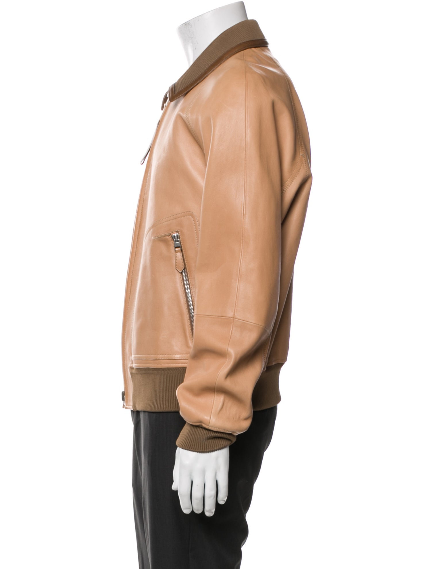 Tom Ford Colorblock Pattern Bomber Jacket