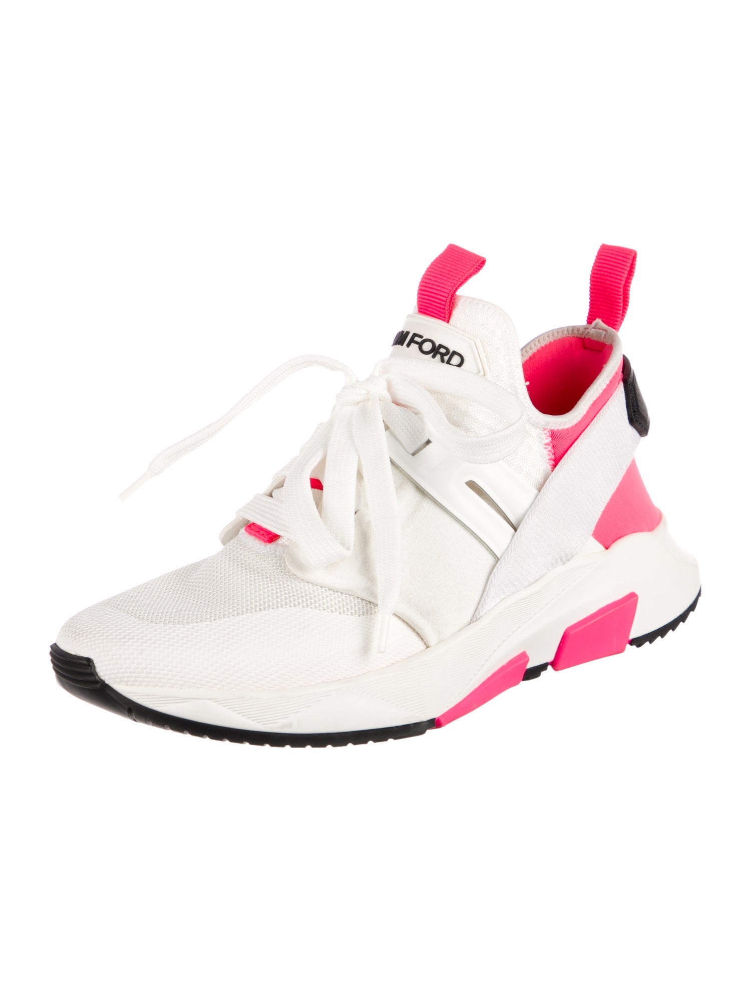 Tom Ford Mesh Colorblock Pattern Sneakers