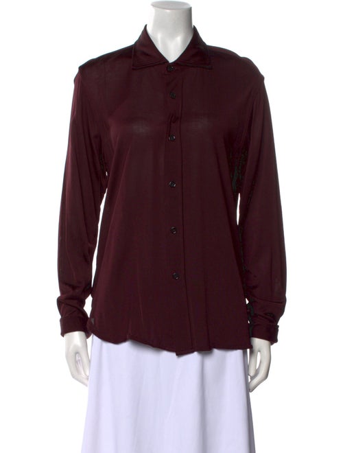Tom Ford Long Sleeve Button-Up Top