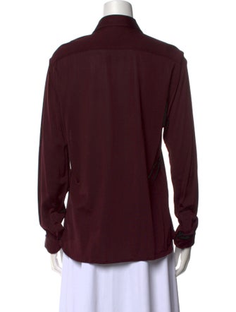 Tom Ford Long Sleeve Button-Up Top