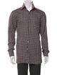 Tom Ford Wool Plaid Print Shirt