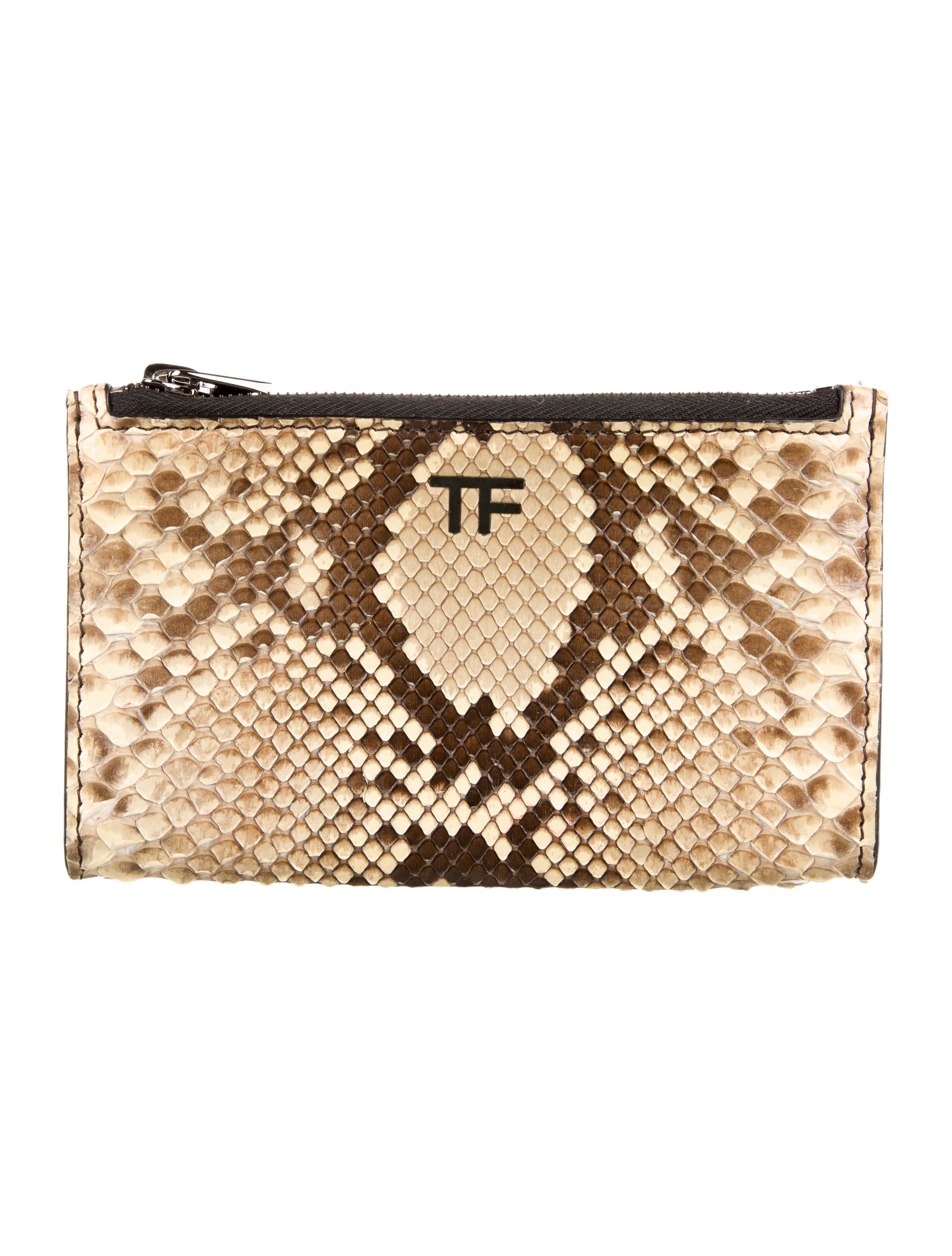 Tom Ford Python Animal Print Wallet
