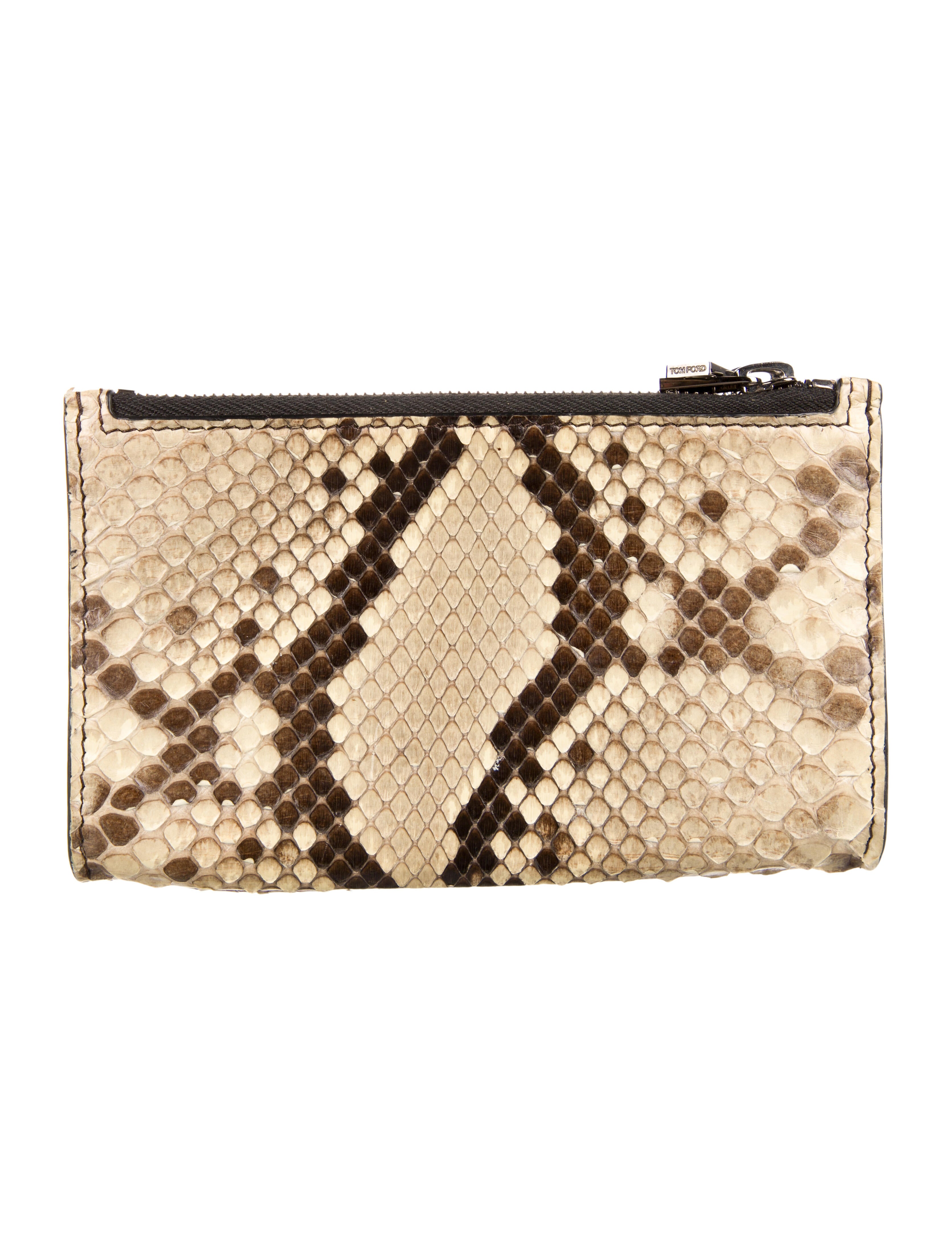 Tom Ford Python Animal Print Wallet