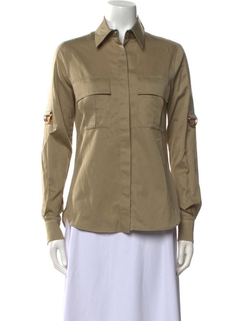 Tom Ford Long Sleeve Button-Up Top