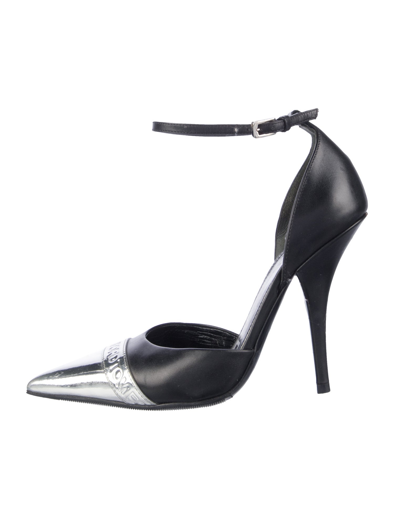 Tom Ford Leather Colorblock Pattern D'Orsay Pumps