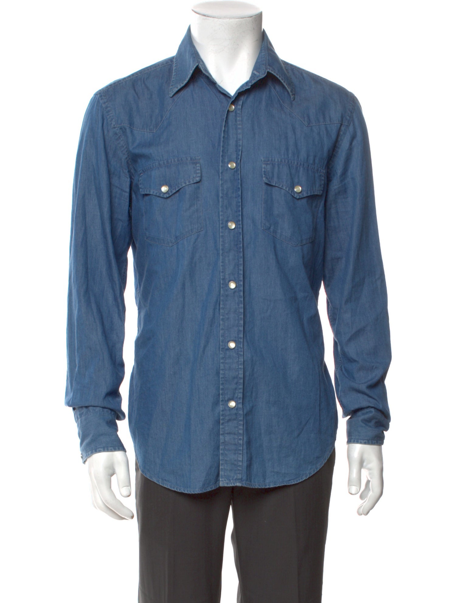 Tom Ford Long Sleeve Denim Shirt