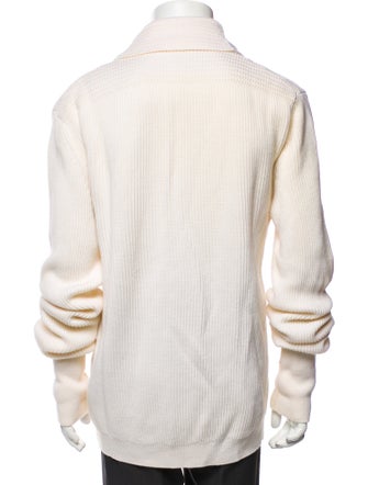 Tom Ford Merino Wool Plaid Print Peacoat