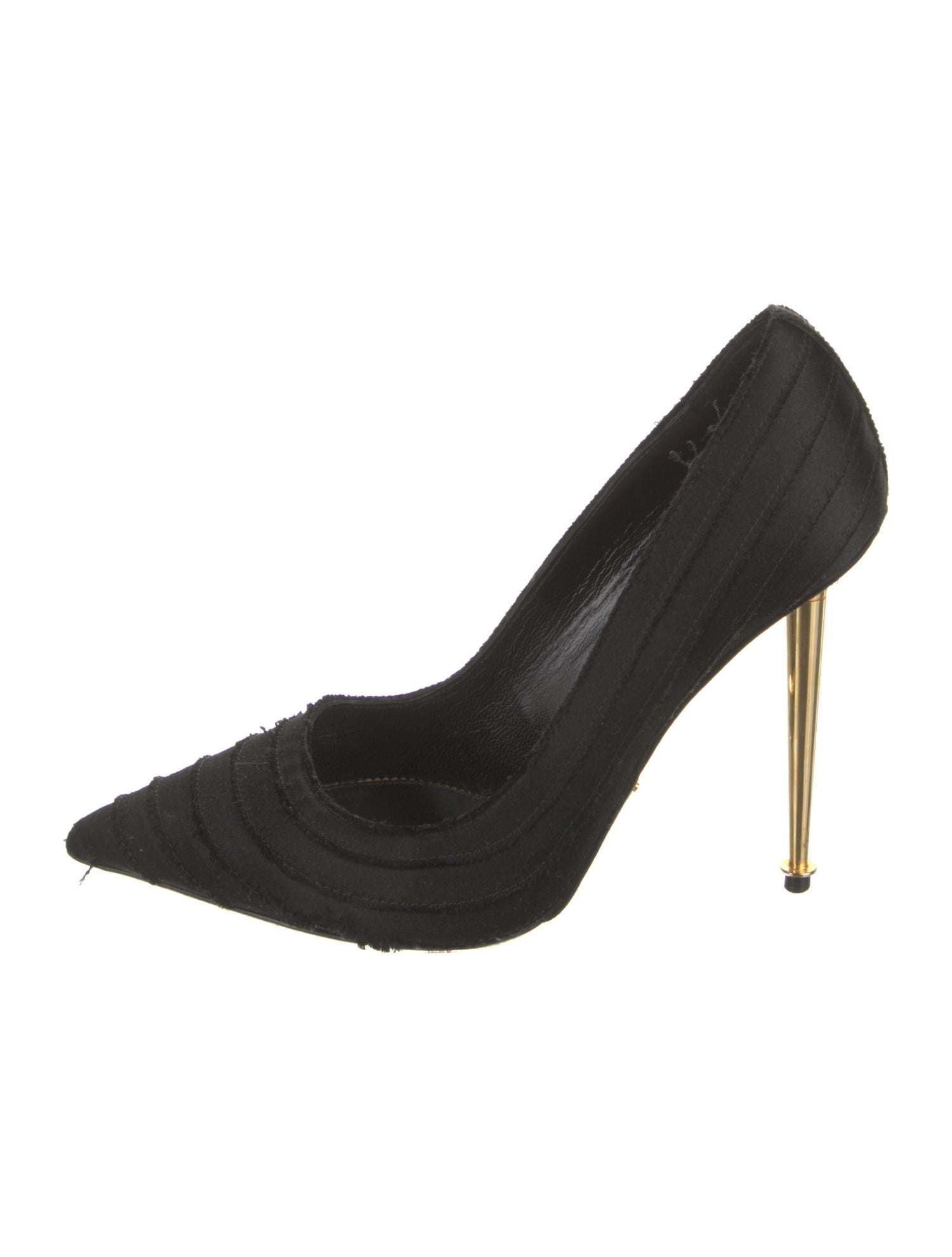 Tom Ford Satin Raw-Edge Trim Pumps