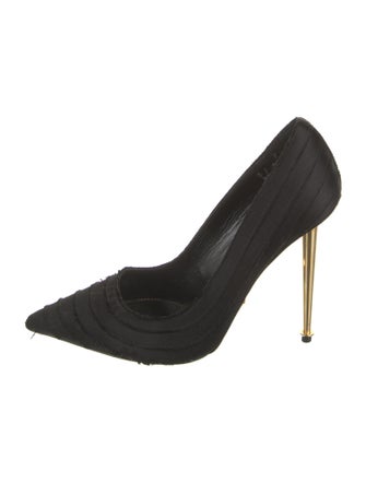 Tom Ford Satin Raw-Edge Trim Pumps