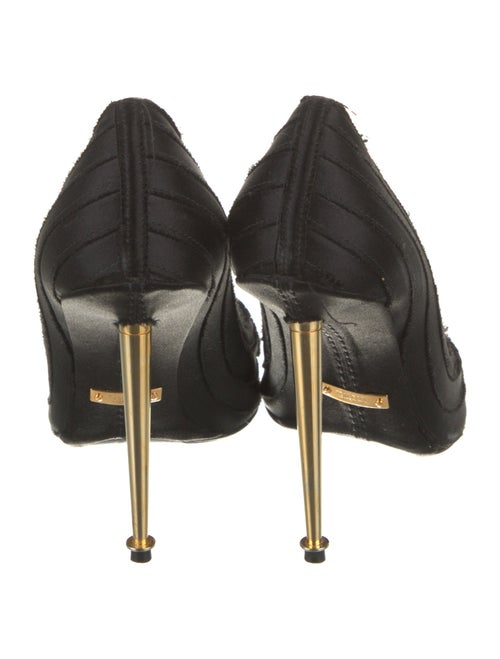 Tom Ford Satin Raw-Edge Trim Pumps