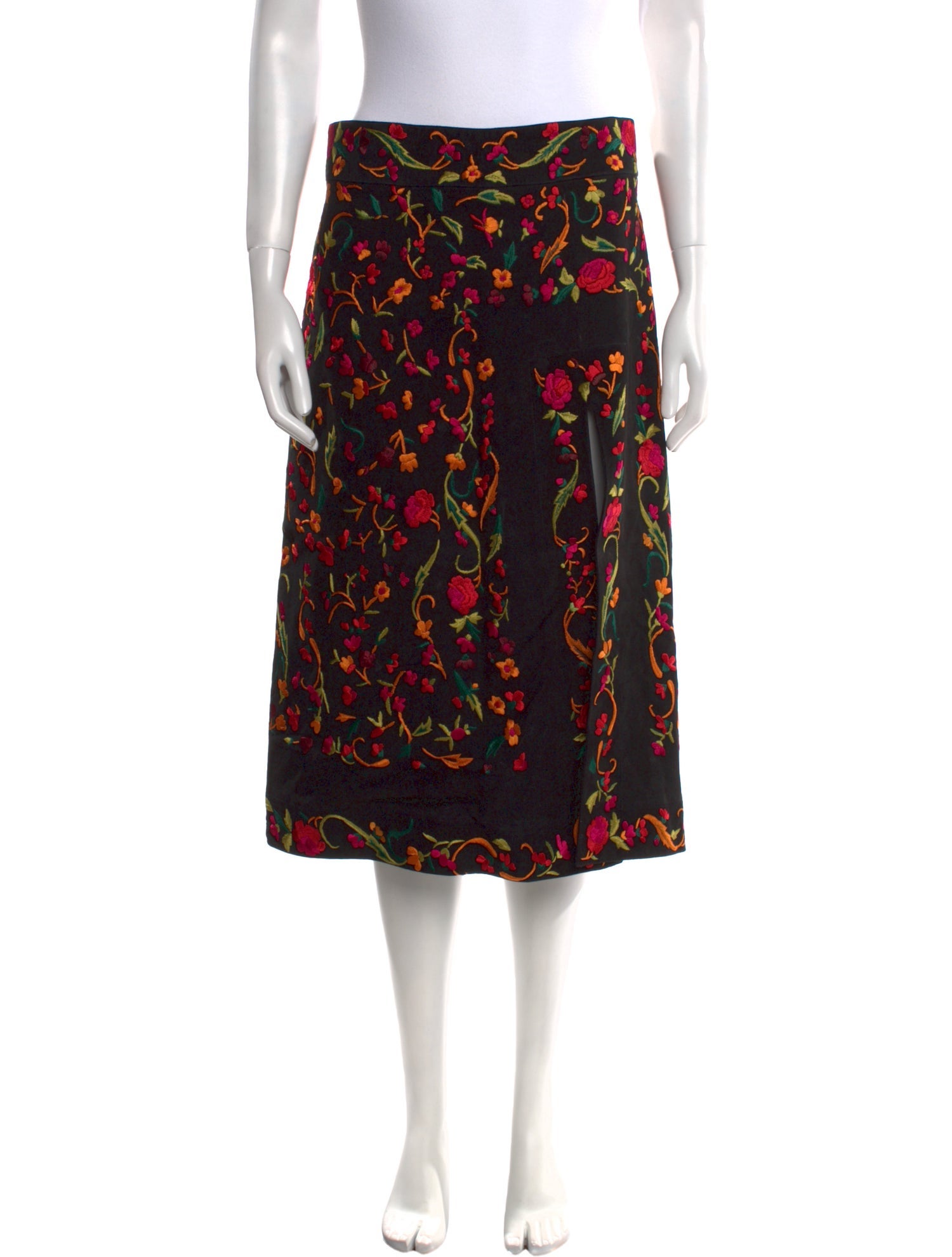 Tom Ford Lamb Leather Knee-Length Skirt