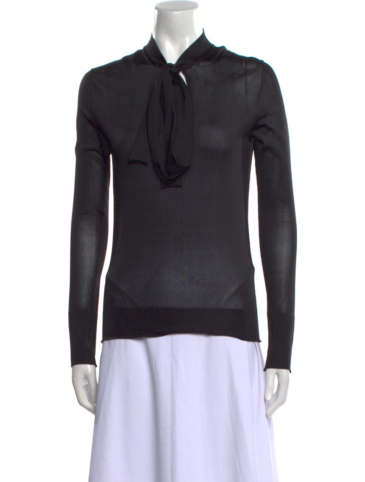 Tom Ford Silk Mock Neck Sweatshirt