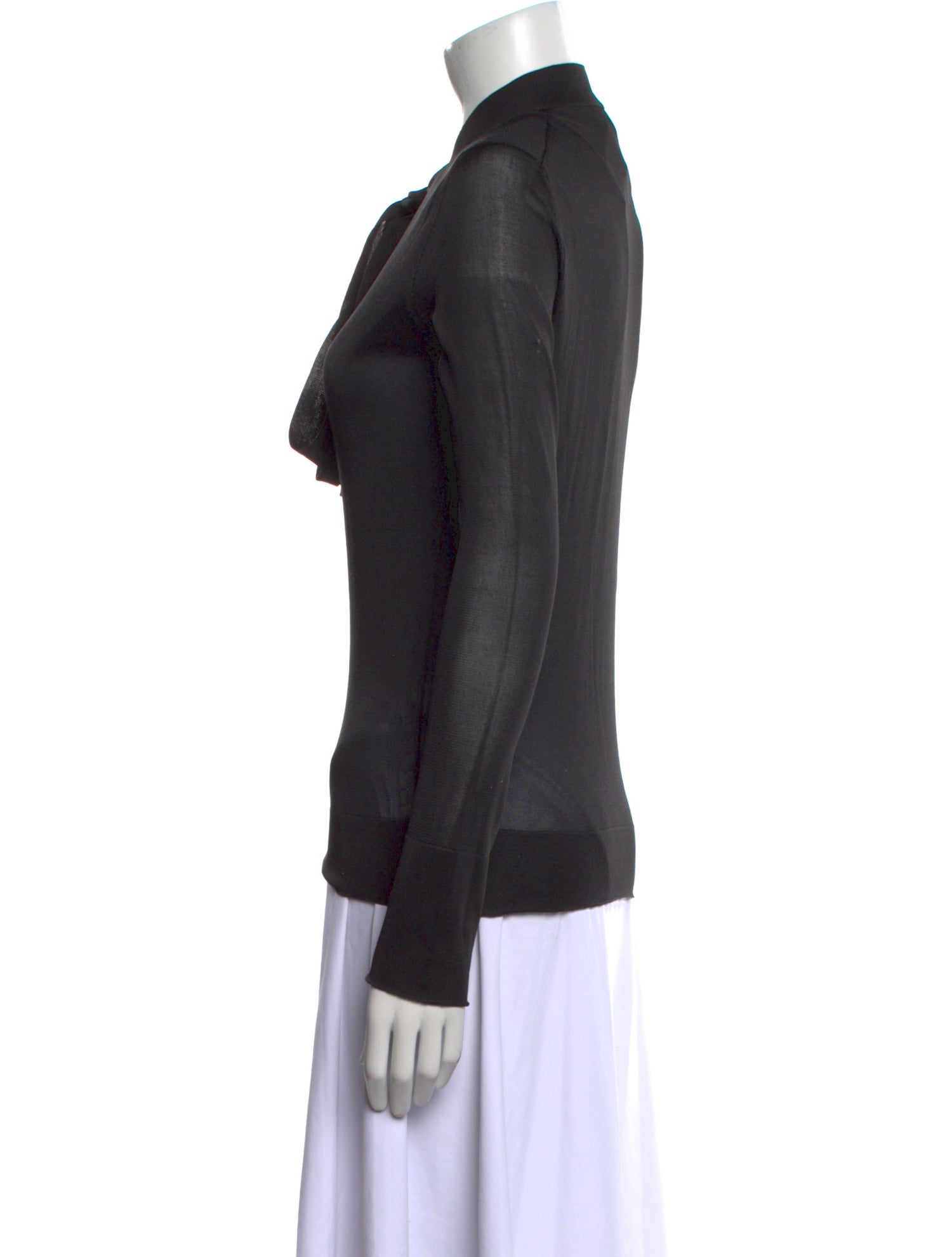 Tom Ford Silk Mock Neck Sweatshirt