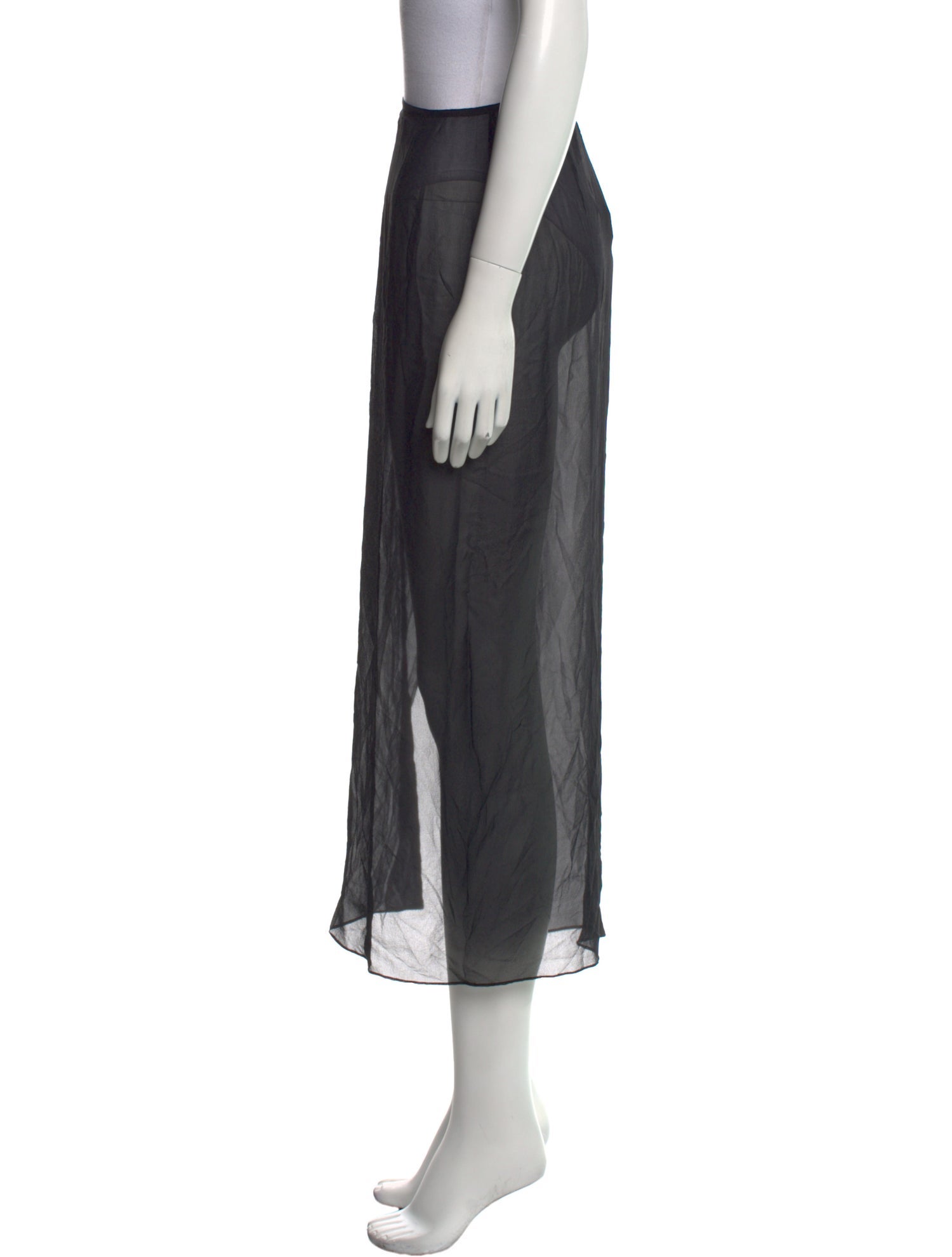 Tom Ford Silk Midi Length Skirt