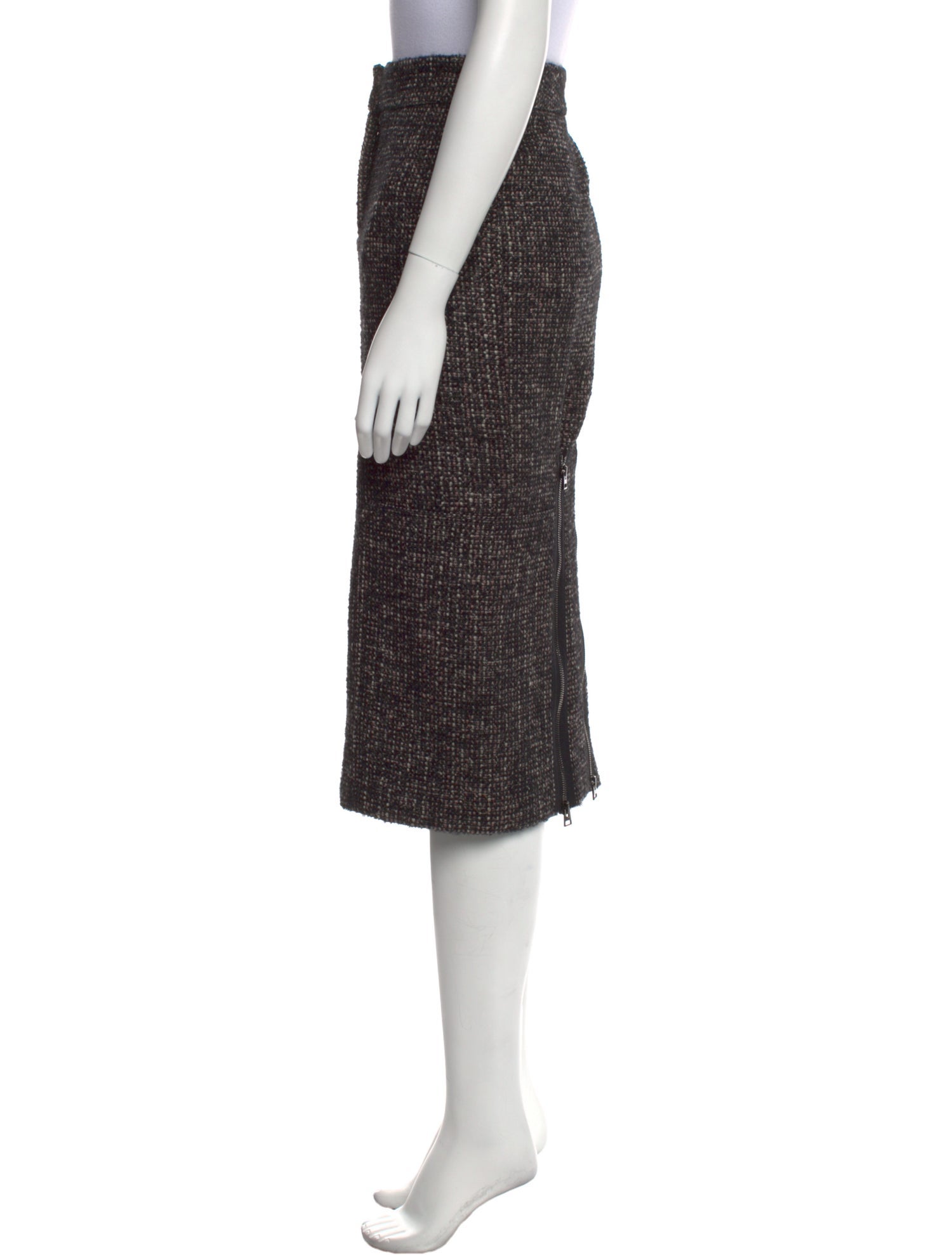 Tom Ford Virgin Wool Midi Length Skirt w/ Tags