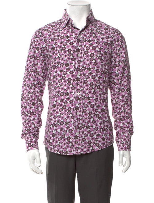 Tom Ford Polka Dot Print Long Sleeve Shirt