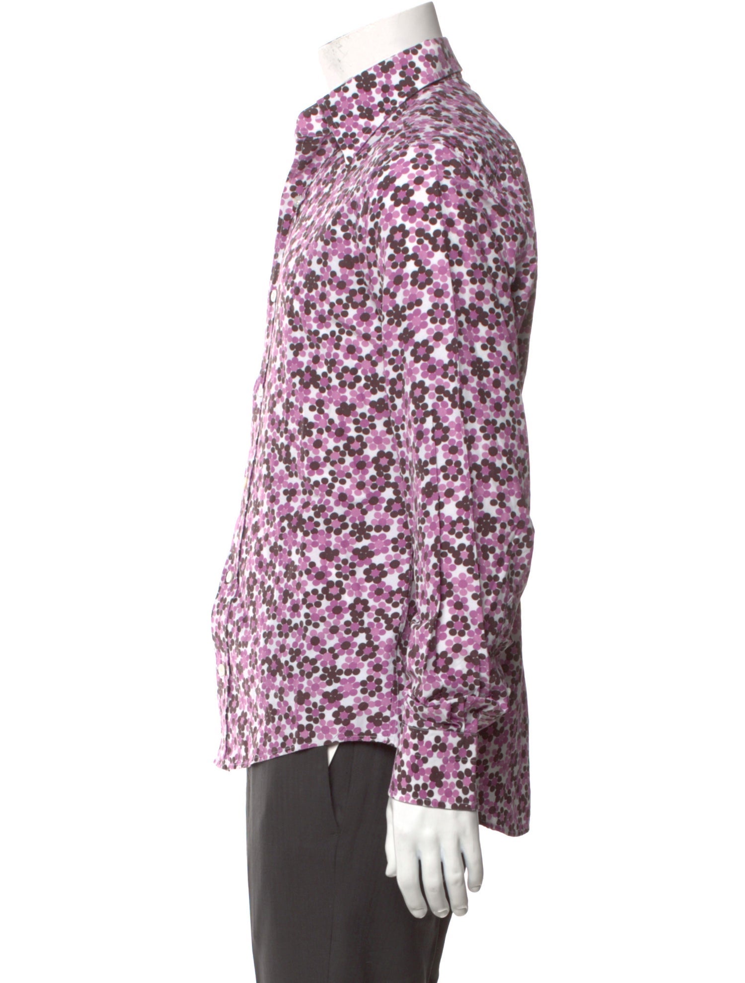 Tom Ford Polka Dot Print Long Sleeve Shirt