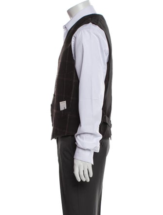 Tom Ford Plaid Print Vest