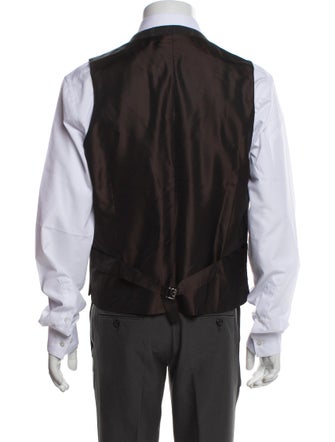 Tom Ford Plaid Print Vest