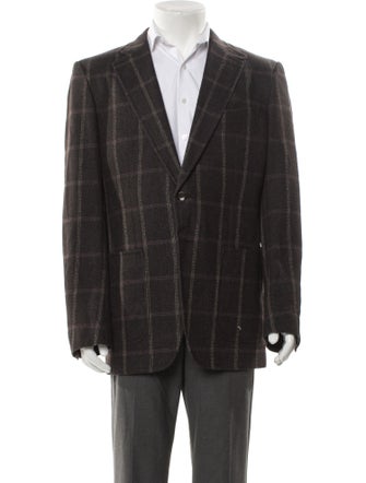 Tom Ford Plaid Print Blazer