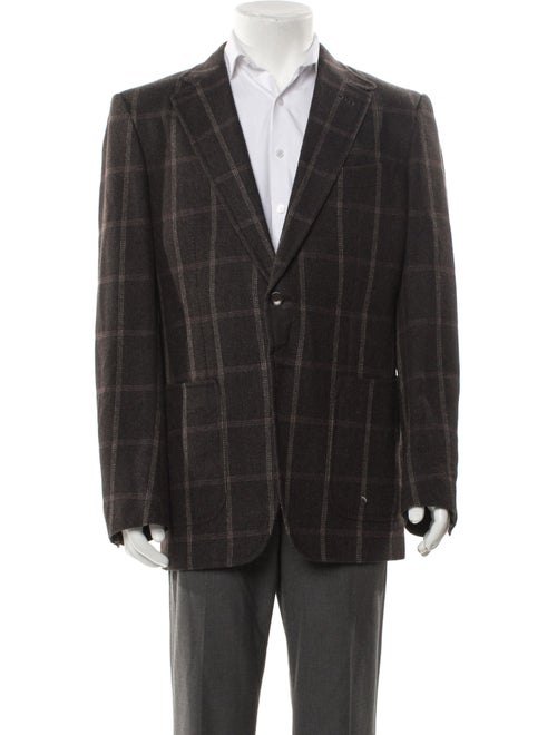Tom Ford Plaid Print Blazer