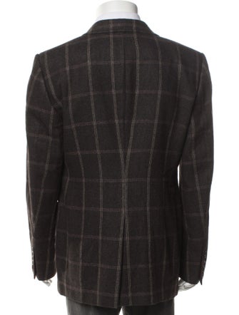 Tom Ford Plaid Print Blazer