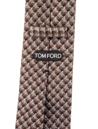 Tom Ford Pattern Print Silk Tie