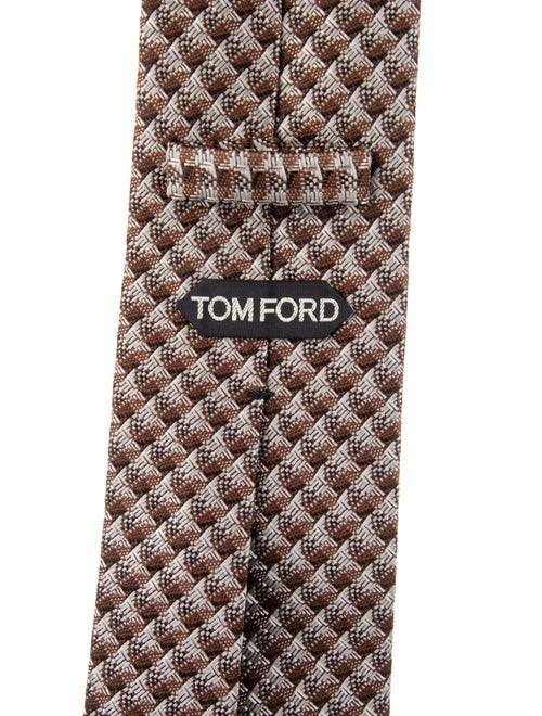 Tom Ford Pattern Print Silk Tie