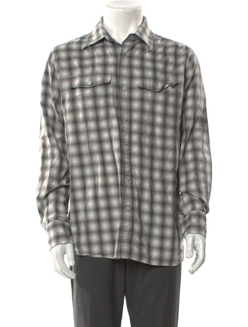 Tom Ford Plaid Print Long Sleeve Dress Shirt