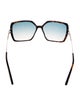 Tom Ford Square Gradient Sunglasses